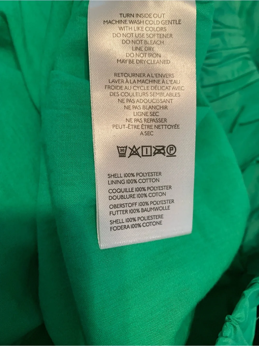 Maeve Kelly Green Jacket with the feel of a Windbreaker for Cool Days XL